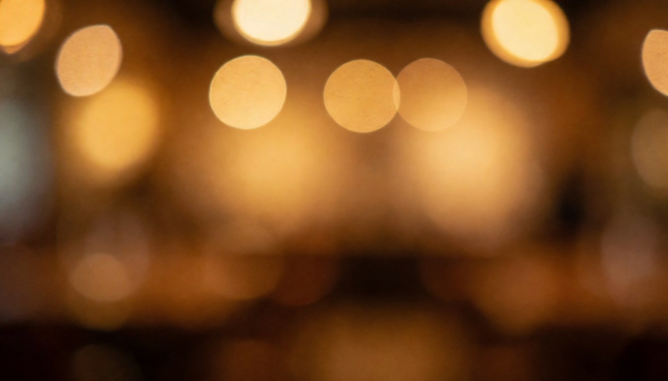 Soft warm blurred lights in a mexican bar creating a cozy atmosphere for text overlays and design projects