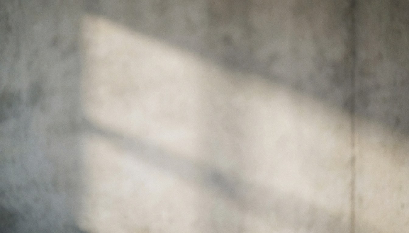 Clean gray concrete wall with soft texture and diffuse shadows, providing a neutral backdrop for commercial text overlay without people or distractions.