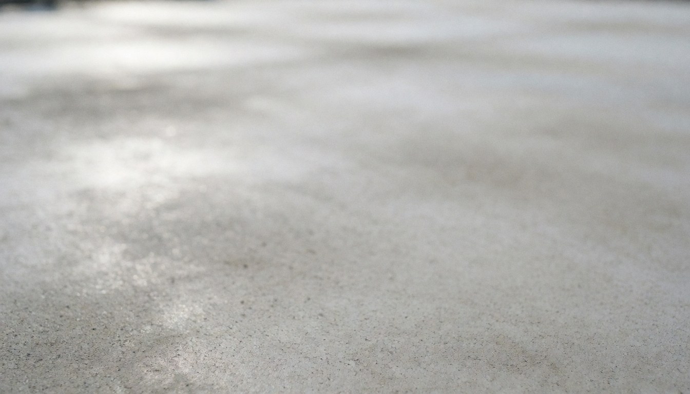 Smooth gray concrete texture with natural light, serving as a neutral background for tennis court installer text and promotional content